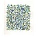 Connected III - original Art painting watercolor Abstract modern art green blue geometrical lines oht