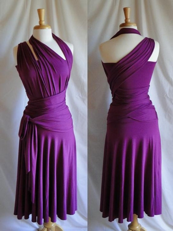 Convertible Infinity Dress Purple Jersey