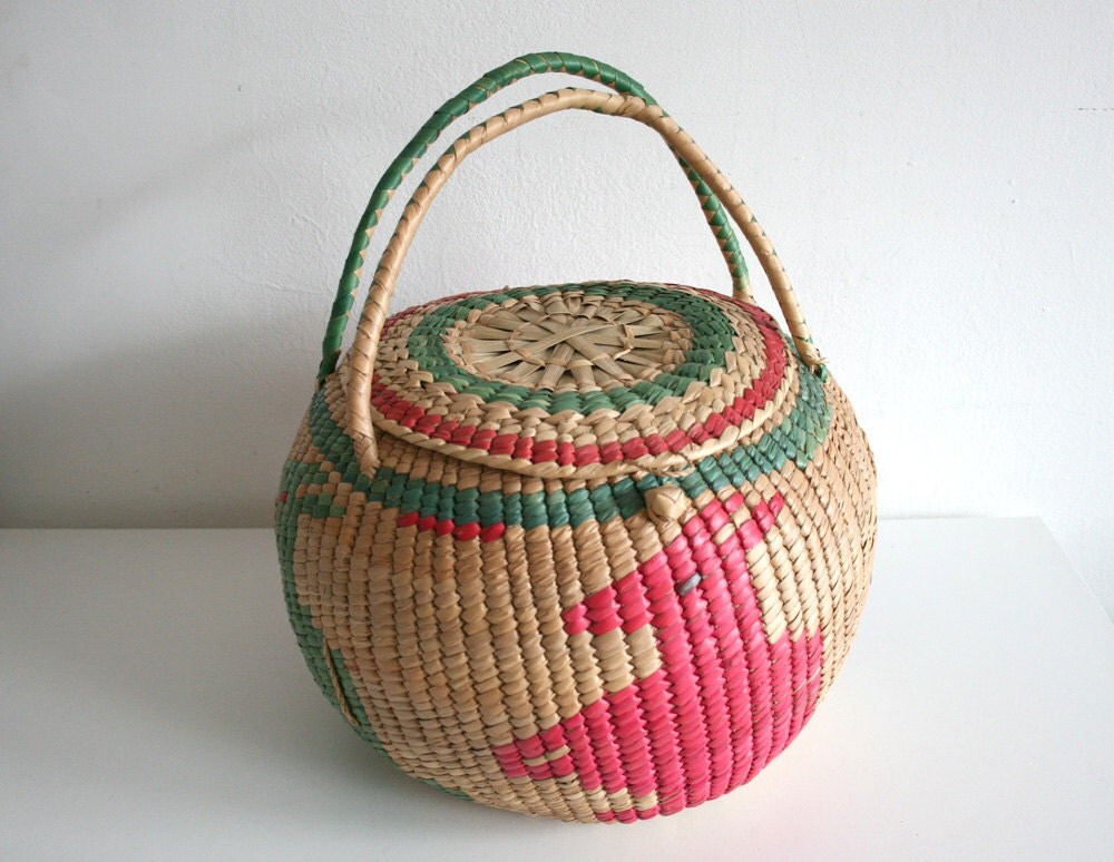 Large Woven Mexican Basket