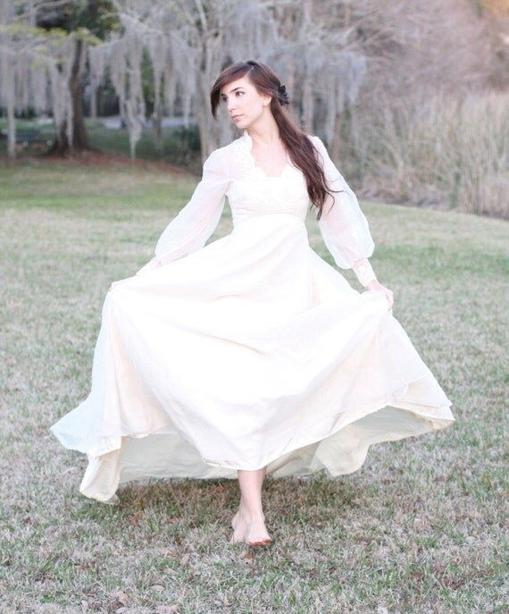 70s wedding gown