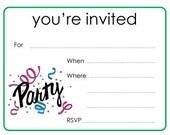 Items similar to Party You're Invited Cards on Etsy