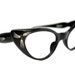 black cat eye glasses rhinestone cateye frames