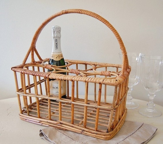 Wicker Wine Bottle Basket