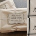 Set of 2 - BLACK - Personalized French Stripe Towels with hand-stitched initials