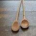 Pair of Primitive Wooden Spoons