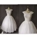 1950's Heavenly White Chiffon Wedding Party Dress Gown XS S