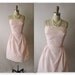 50's Chiffon Dress // Vintage 1950's Pink Chiffon Wedding Party Prom Dress Gown L