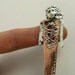 Talilla Is All Torn Up - Art Jewelry Pendant - Repurposed Sterling, Copper, And PMC - 787