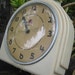 40s Art Deco Telechron Electric Beige 'Buffet' Wall Clock in Excellent Condition -- Red Dot Model 2H07