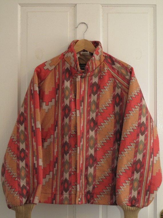 mens vintage navajo print jacket. by countylinegeneral on Etsy