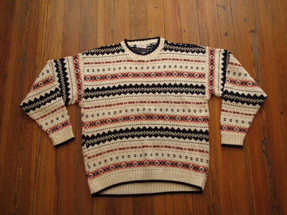 mens orvis fair isle style sweater