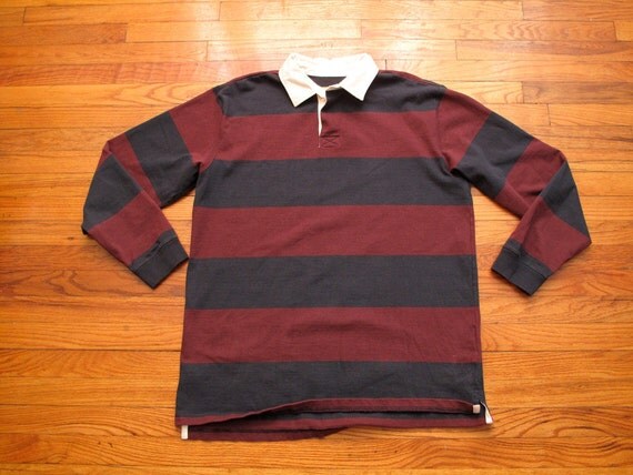 mens vintage LL bean rugby shirt by countylinegeneral on Etsy
