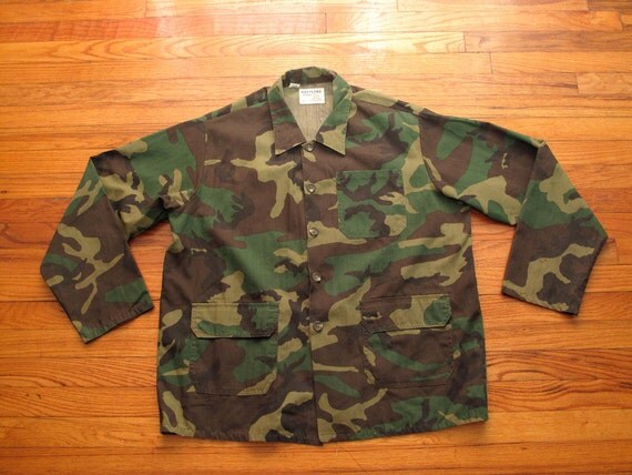 mens camouflage chore jacket by countylinegeneral on Etsy