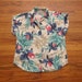 women's vintage hawaiian print short sleeve.