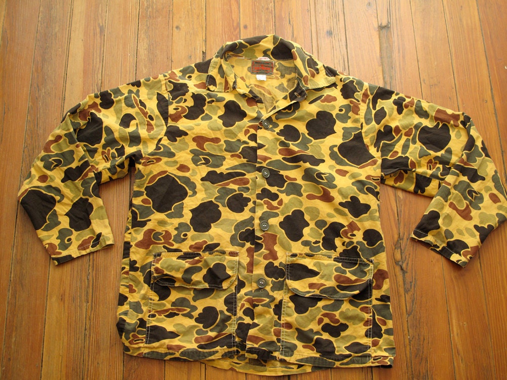 mens vintage duck hunting camo hunting shirt