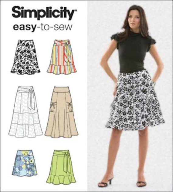 Simplicity Skirt Pattern 2655 Easy to Sew Plus Sizes 16-24 US