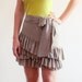 Sample - Flirty Ruffles Mini Skirt in Organic Cotton - Size Small - Ready to Ship