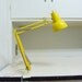 Vintage Sunny Yellow Luxo Clamp on Lamp Mid Century Modern