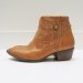 VIntage Womens Carmel Tan Leather Ankle Boots Size 9 Size 9.5