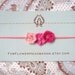 Small Pink Flower Headband - Baby Headband - Newborn Headband