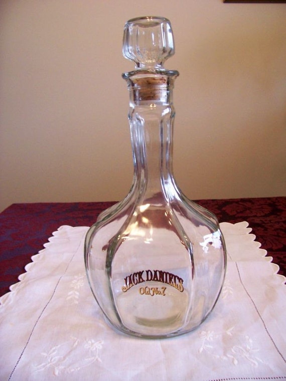 Commemorative Jack Daniels Glass Decanter