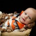Photo Prop Baby Blanket. Brown, White Pom Pom Texture Newborn Infant Children