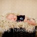 Hand Knitted Blanket Photography Prop 2x2 Baby Rug. 'Linens' in Naturals, Light Blue, Green