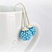 Cockatoo blue - Tiny beaded beads earrings