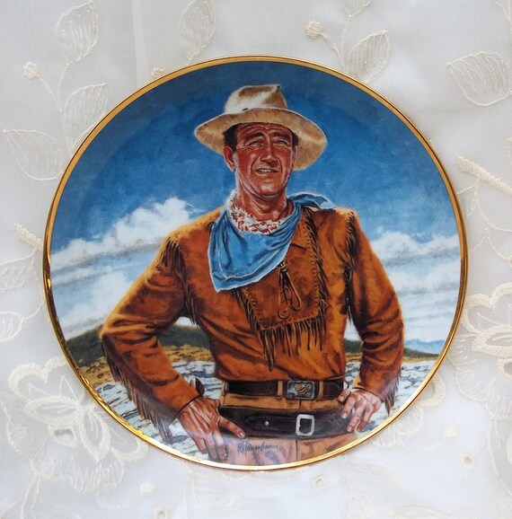 Items similar to John Wayne THE DUKE Collector Plate Franklin Mint ...