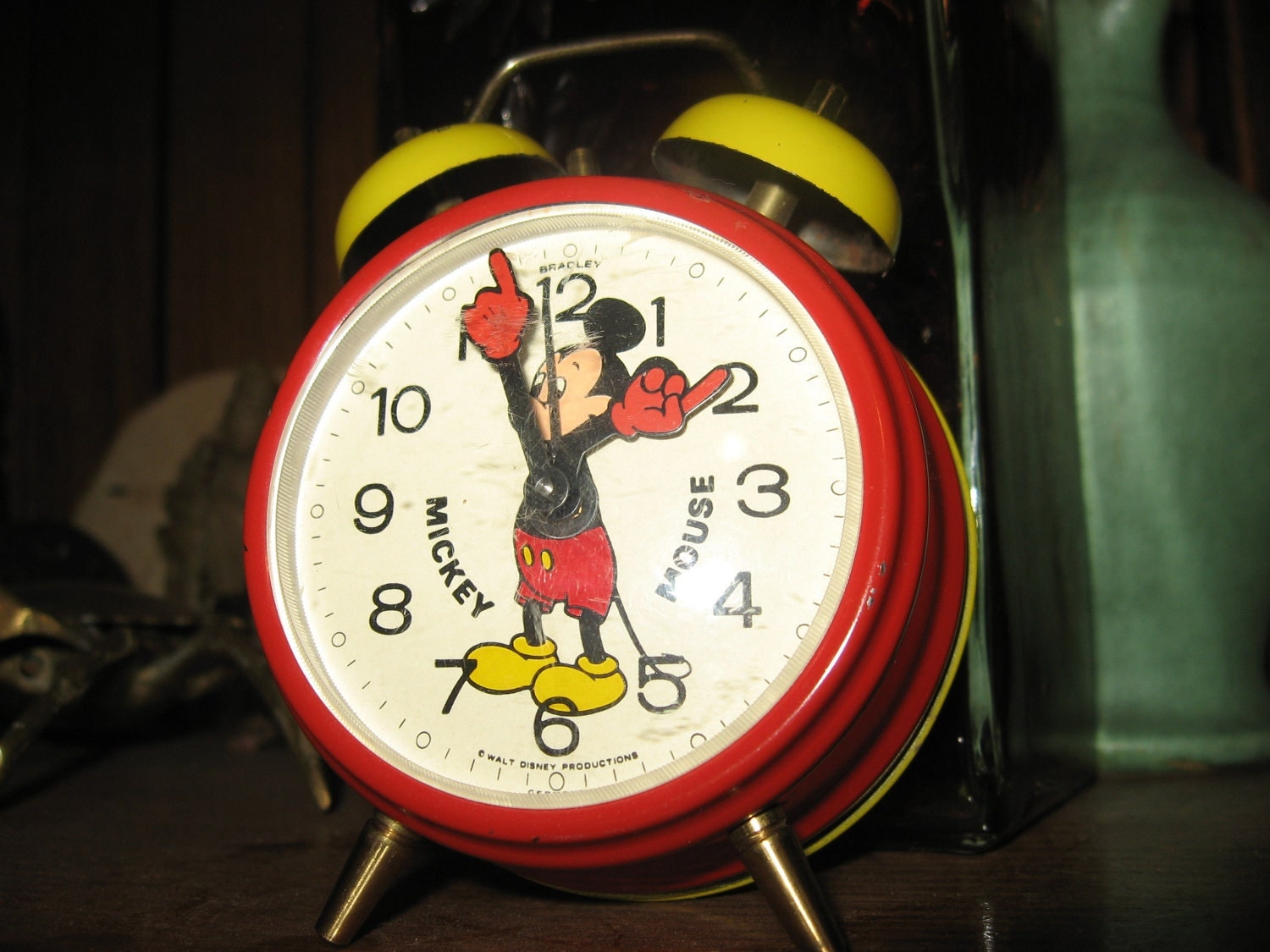 Bradley Mickey Mouse Alarm clock made in Germany