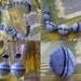 A set of felt jewelries "sea stones". Necklace, bracelet, earrings and ring
