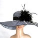 Derby Hat church hat dress hat church hat with feathers wide brim