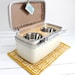 Upcycled Vintage Train Case Pet Feeder