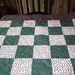 Queen/King CLEARANCE Quilt SALE 102" square with tiny red roses