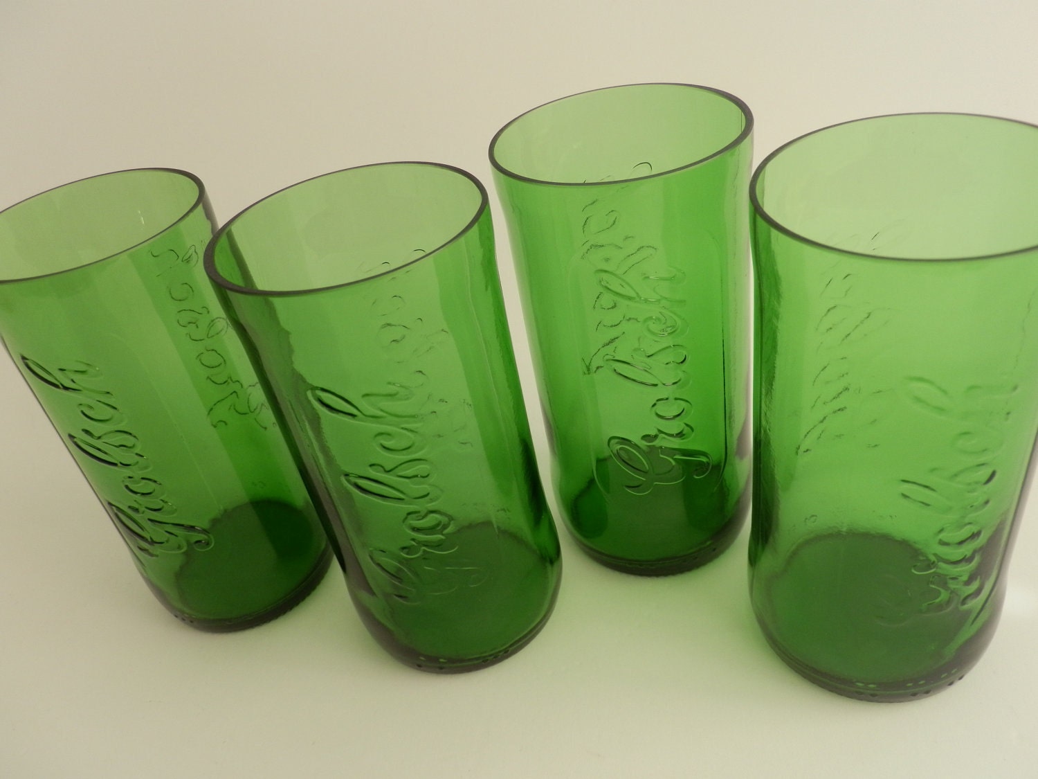 Grolsch Beer Tumbler Drinking Glasses Set of 4 by BoMoLuTra