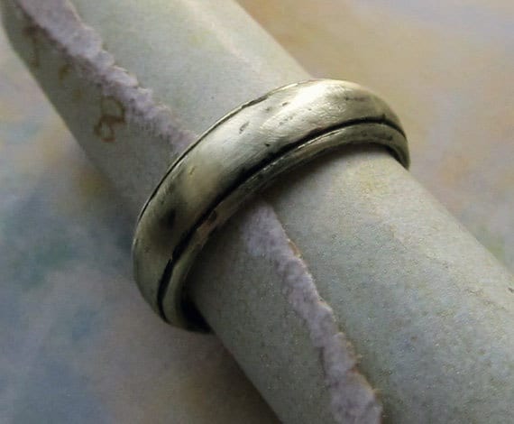 gold oxidized wedding ring