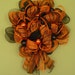 Halloween Wreath, Decor Poly Mesh Wreath, Wreaths for Doors, Front Door Wreaths, Orange Black Garland - Item 577