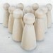 Wooden Little People Doll Body Unfinished Lot Of 10