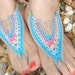 Sale......sale......sale....sale....sale....Crochet Barefoot Sandals made with silk