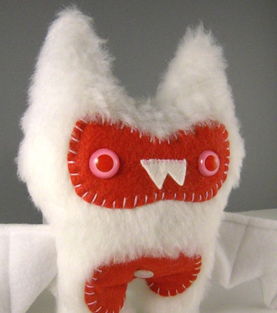 albino bat plush toy