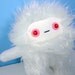 Igloo the plush monster yeti sasquatch off white albino stuffed animal