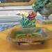 Vintage Iron soap Dish Flowers