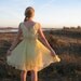 RESERVED for Itsvintagedarling1 Prom Dress 1960s Buttercup Yellow