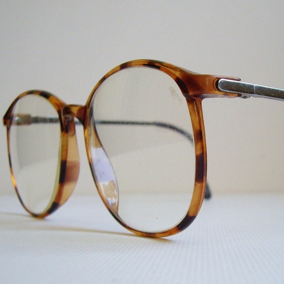 Vintage 80s Tortoise Shell Eyeglasses By Thewishingwardrobe 