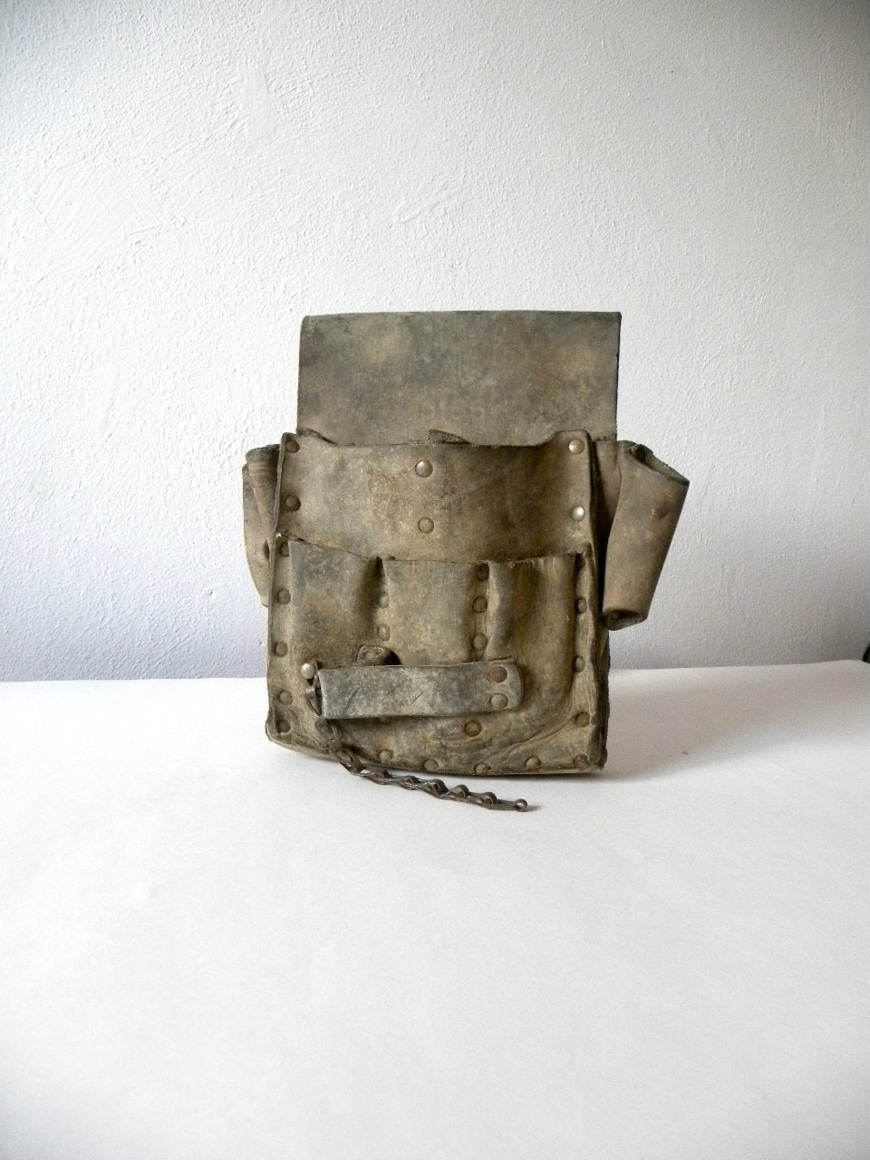 Vintage Leather Electrician's Tool Pouch