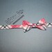SALE*** Pink & Grey diagonal plaid bow tie, little boy bow tie - photo prop, wedding, ring bearer, accessory