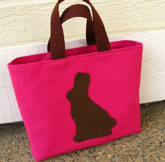 Chocolate Bunny, Easter Tote, Reversible