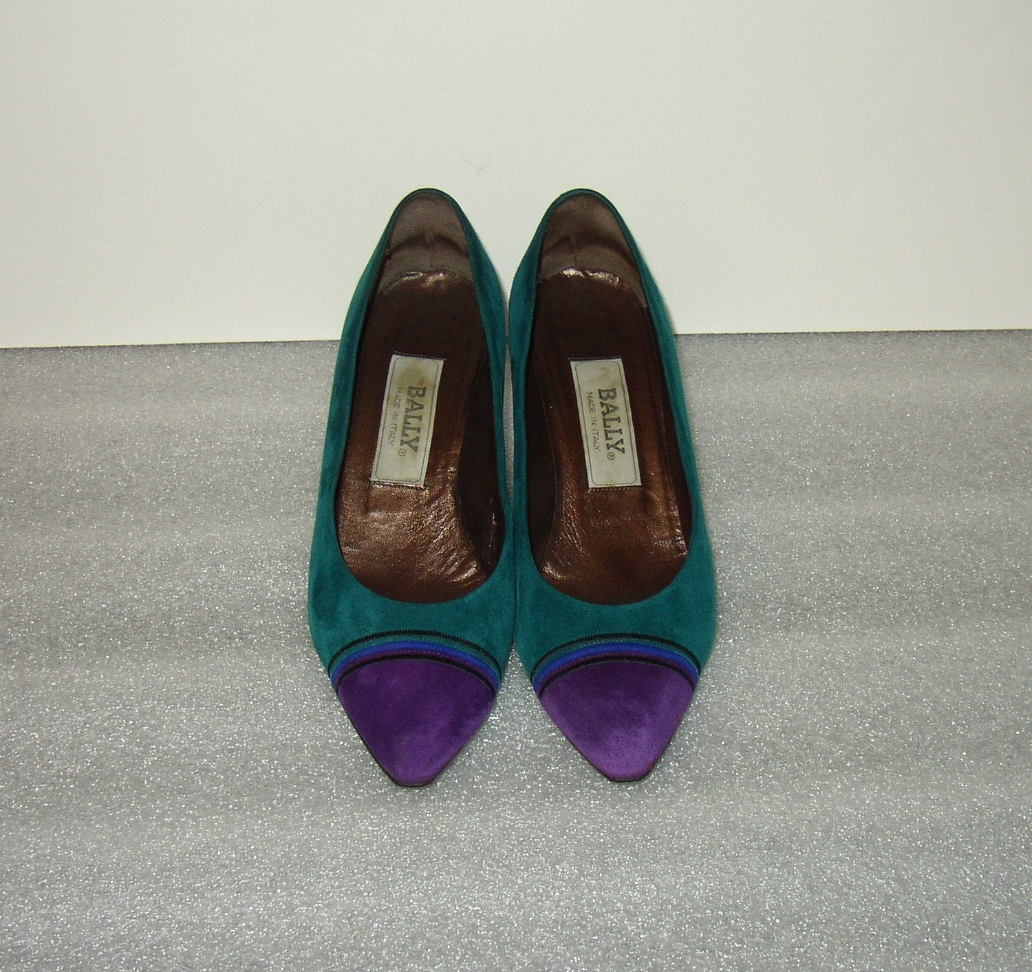 Vintage Bally Suede Shoes Made In Italy