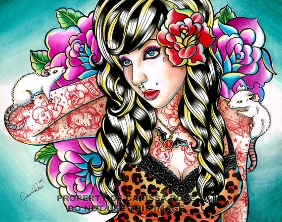29+ Oldschool Tattoo Pinup