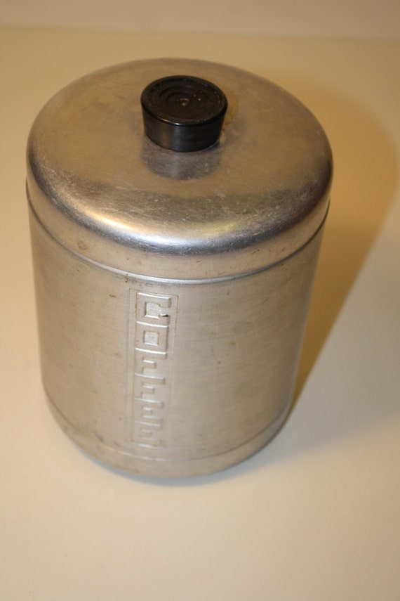 Vintage Aluminum Coffee Canister